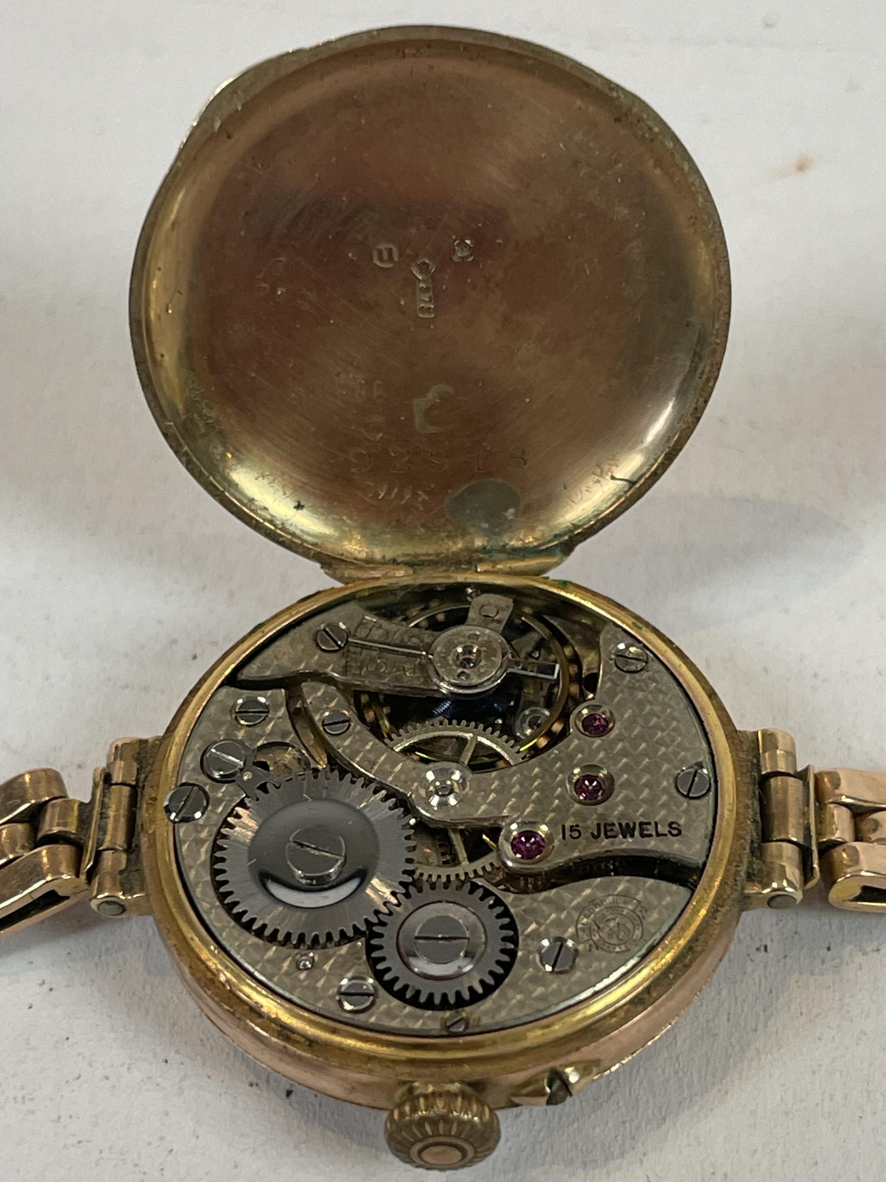 A Vintage 9ct Gold Ladies Wrist Watch - Image 3 of 4