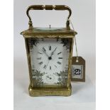 Repeater Carriage Clock with floral design