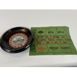 Vintage Roulette Wheel And Board