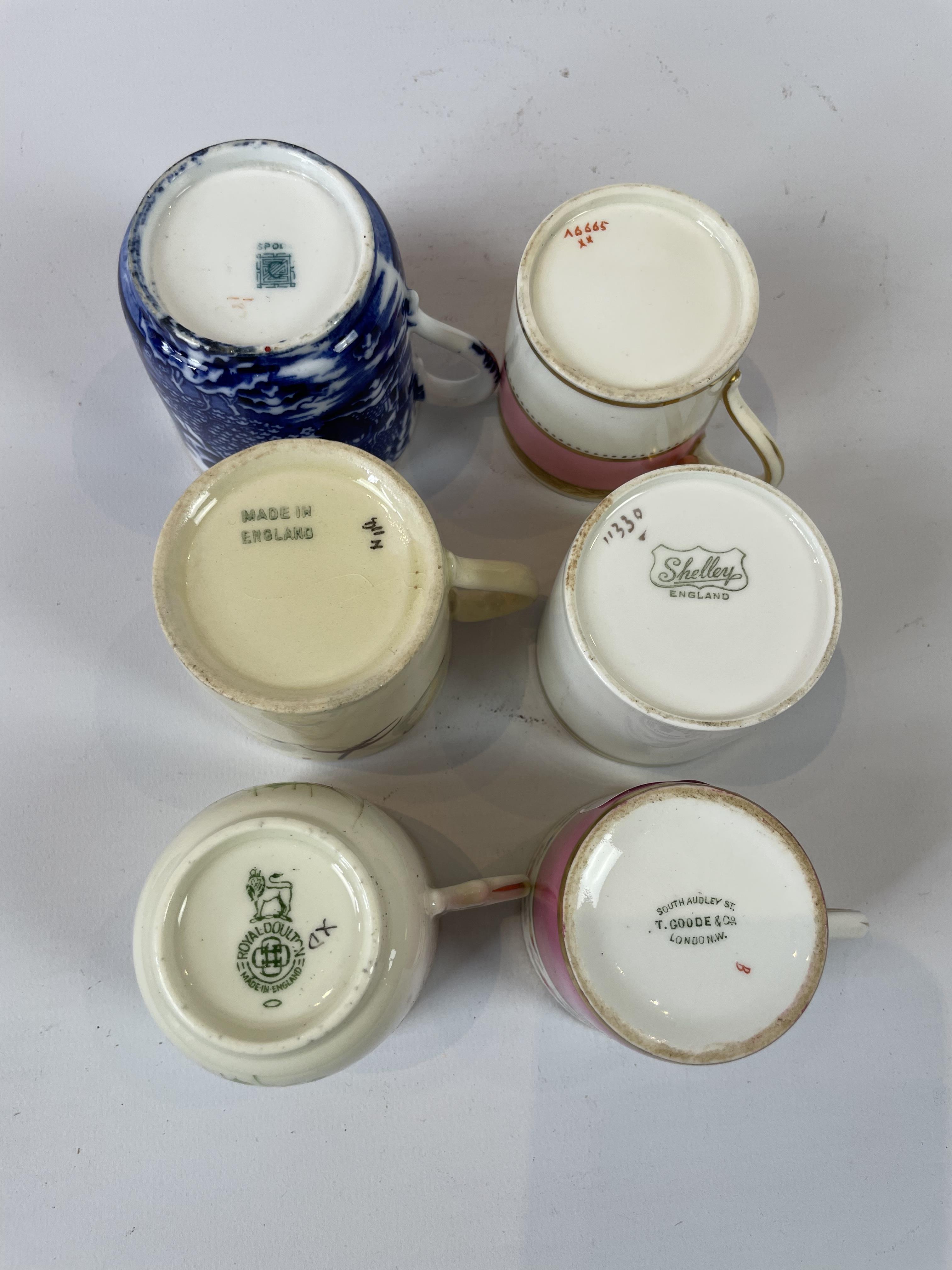 6 various coffee cans include Shelley, Suzie Cooper and Royal Doulton - Bild 2 aus 3