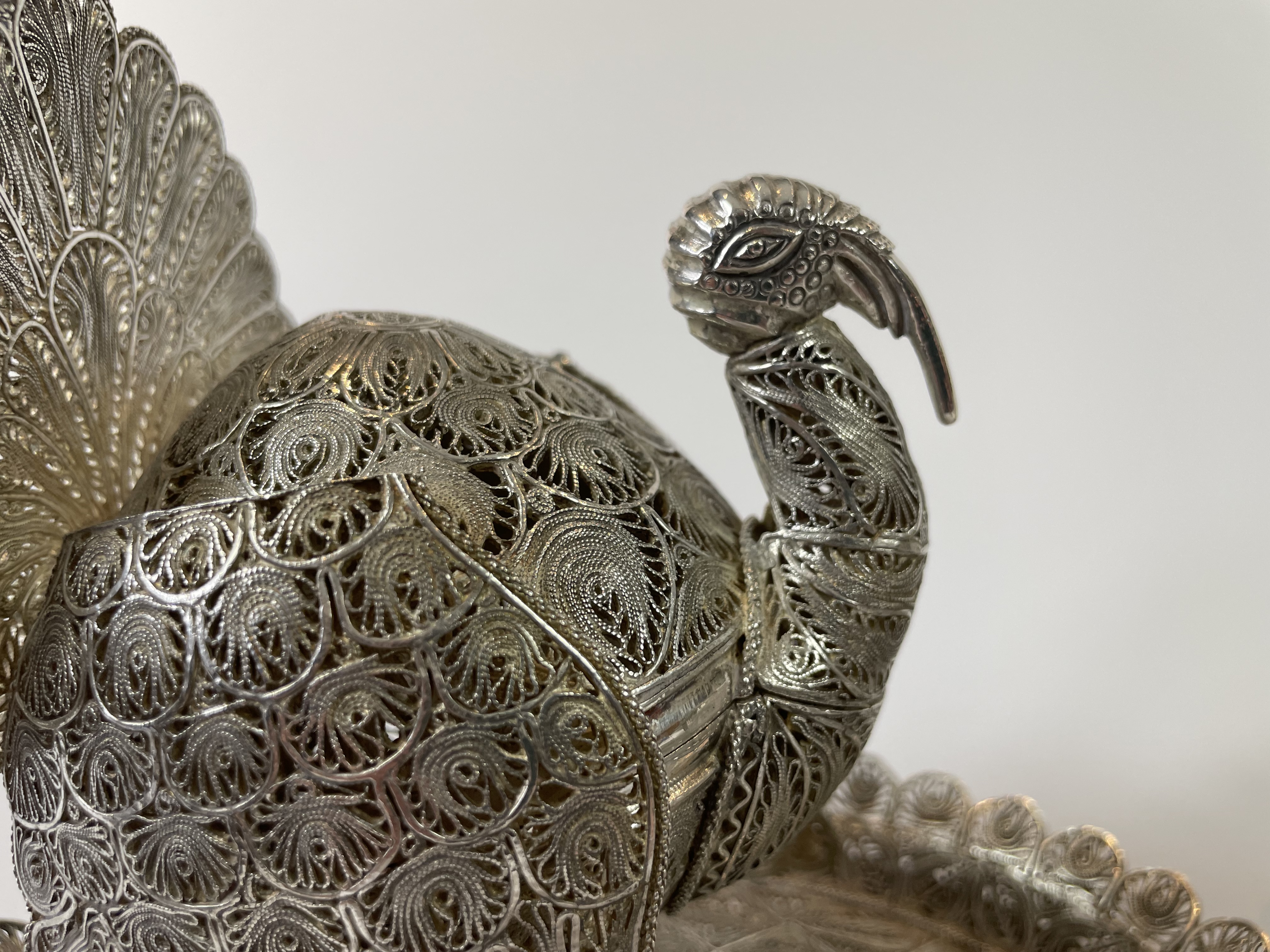 A Pair Of Silver Filigree Peruvian incense burners, circa 1820 - Image 4 of 4