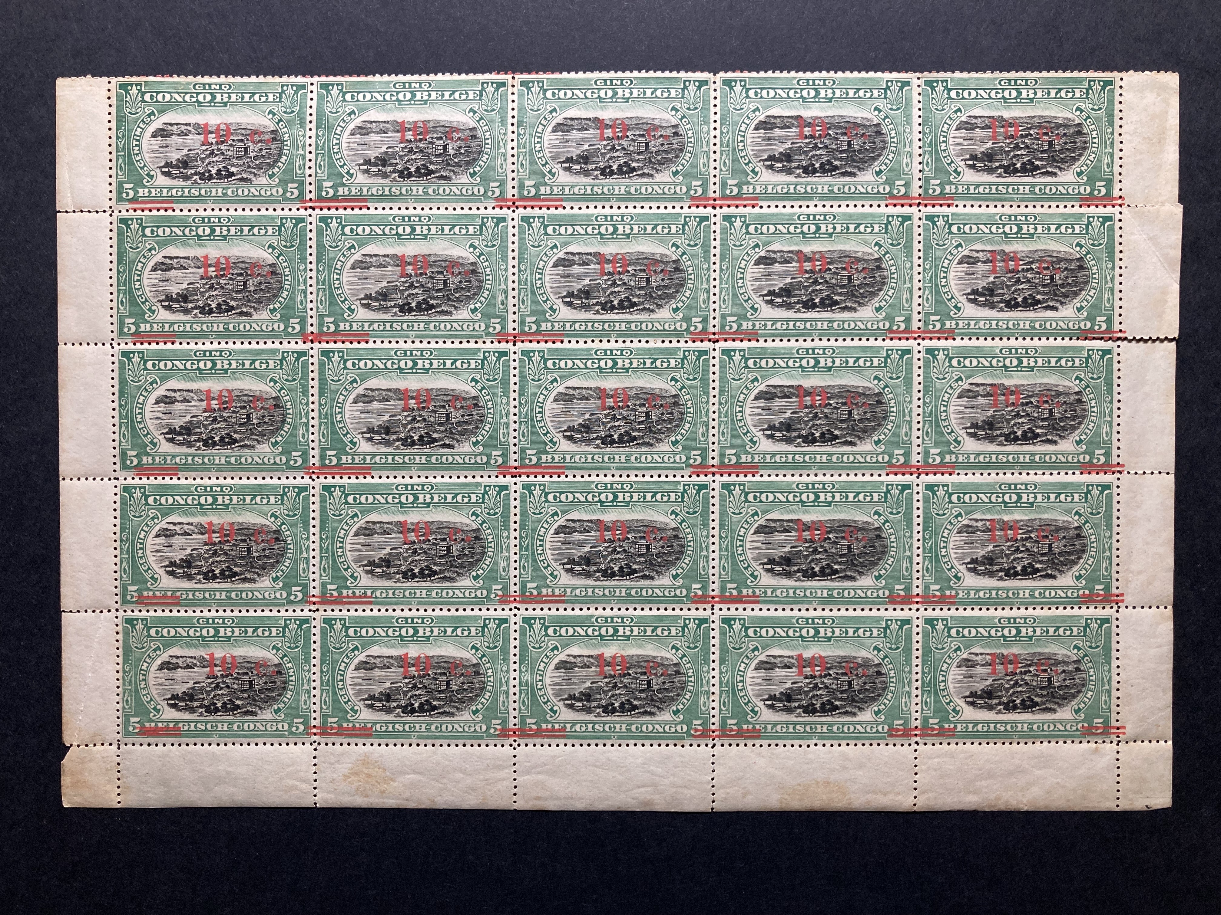 Belgian Congo stamps.