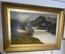 Oil On Canvas Highland and River Scene By John Bates Noel (1870 - 1927)