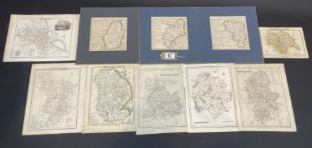 10 UK County Maps