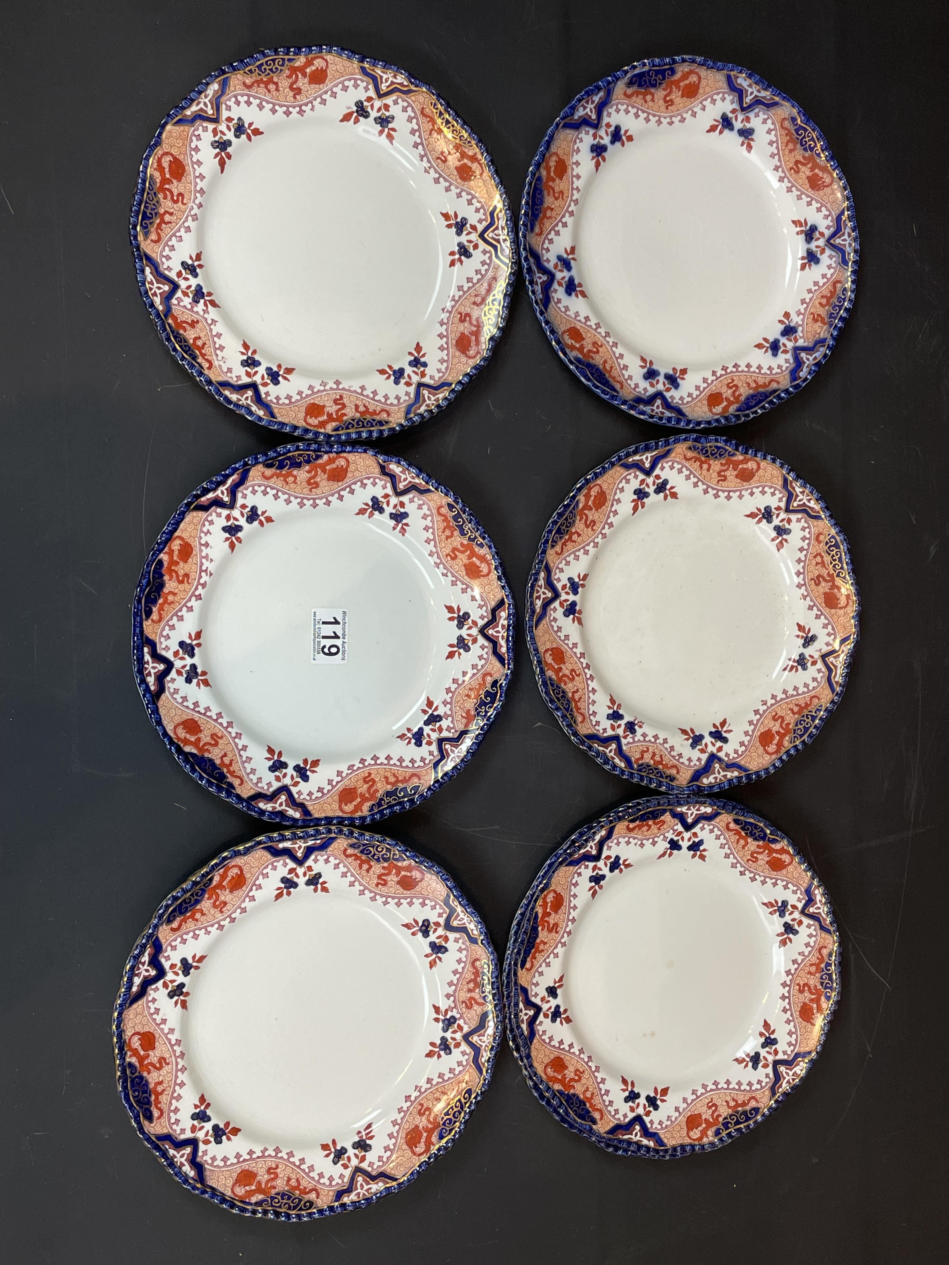 A Set Of Doulton Burslem Diner Plates