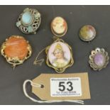 A Collection Six Brooches