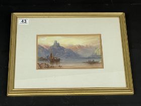 Landscape Watercolour Painting Signed By G. Clackson Stanfield (1828 - 1878)