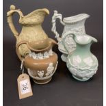 4 Victorian Jugs