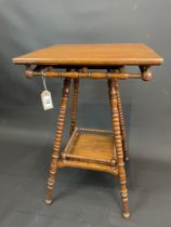 Square Top Late Victorian Side Table