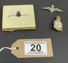 RAF Compact And Two Pin Badges