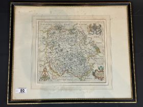 A 17th Century Map Of Herefordshire