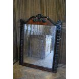 Regency Rosewood Overmantle Mirror