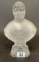 Glass Sculpture Of A Pope