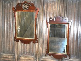 Two Mahogany Chippendale Style Mirrors