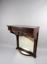 French Empire mahogany console table