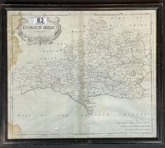 A Dorset Map By Robert Morden (1650-1703)