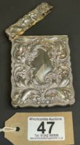 A Chester Silver Card Case Dated 1902