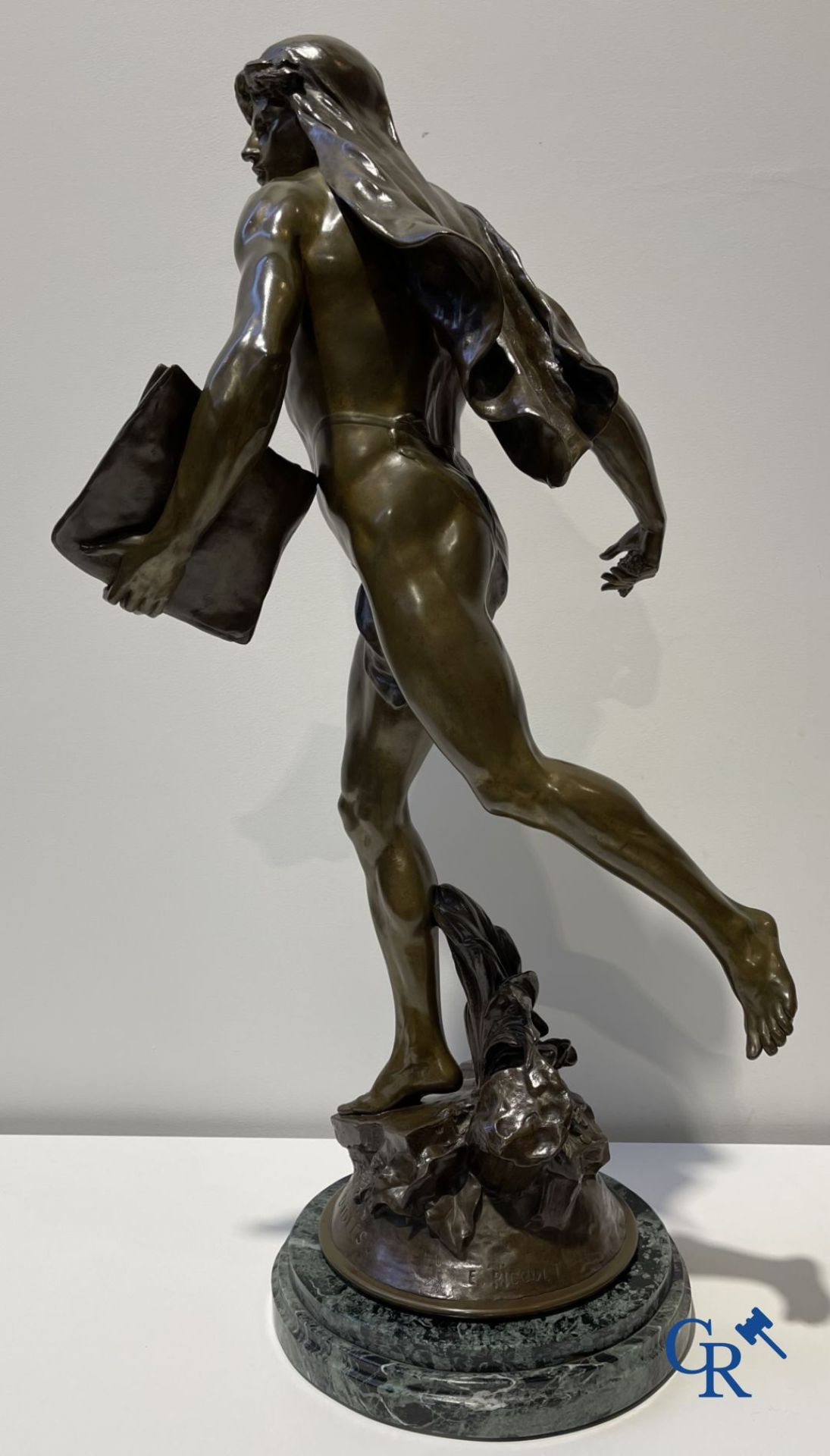 Emile Louis Picault (1833-1915) Large bronze statue "Le Semeur d'idées"
Foundry stamp Collin & Cie P - Image 9 of 16
