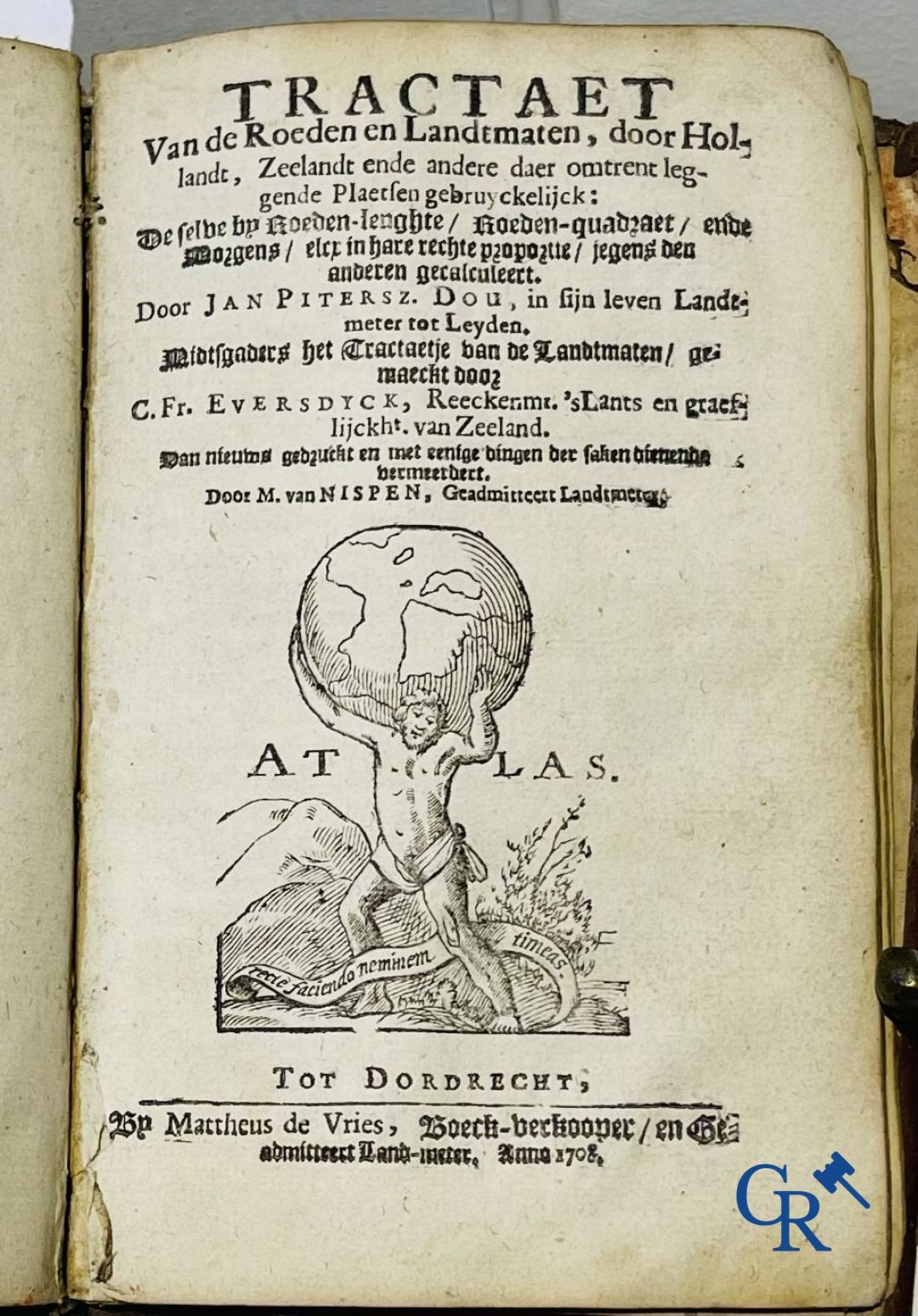 Early printed books: Mattheus Van Nispen. De Beknopte Lant-Meet-Konst. With Mattheus de Vries, in Do - Image 15 of 19