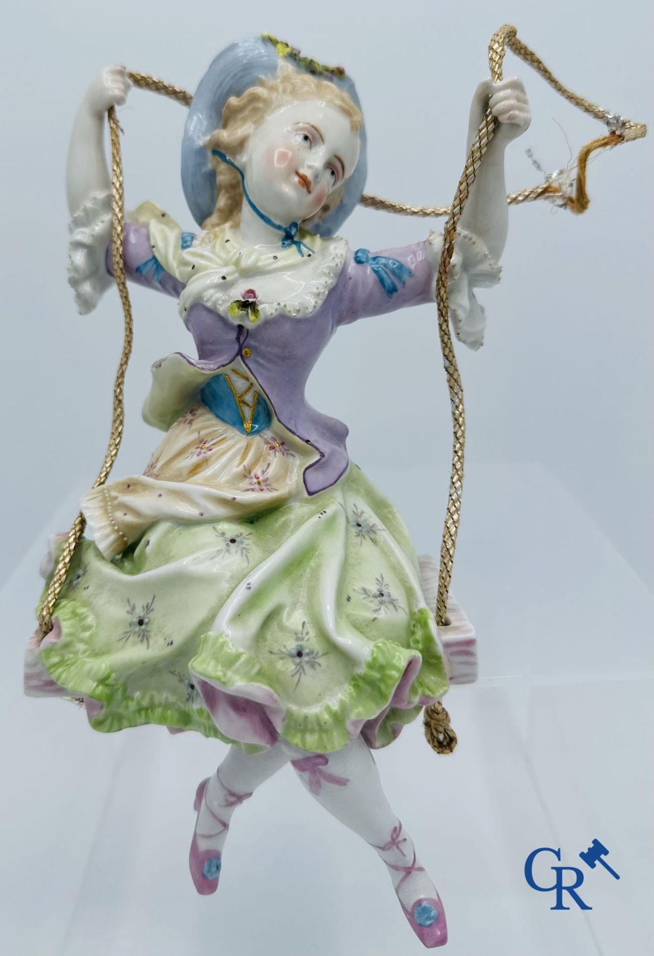 German Porcelain: Large figurine. 19th century. In the manner of Volkstedt Rudolstadt - Image 3 of 6