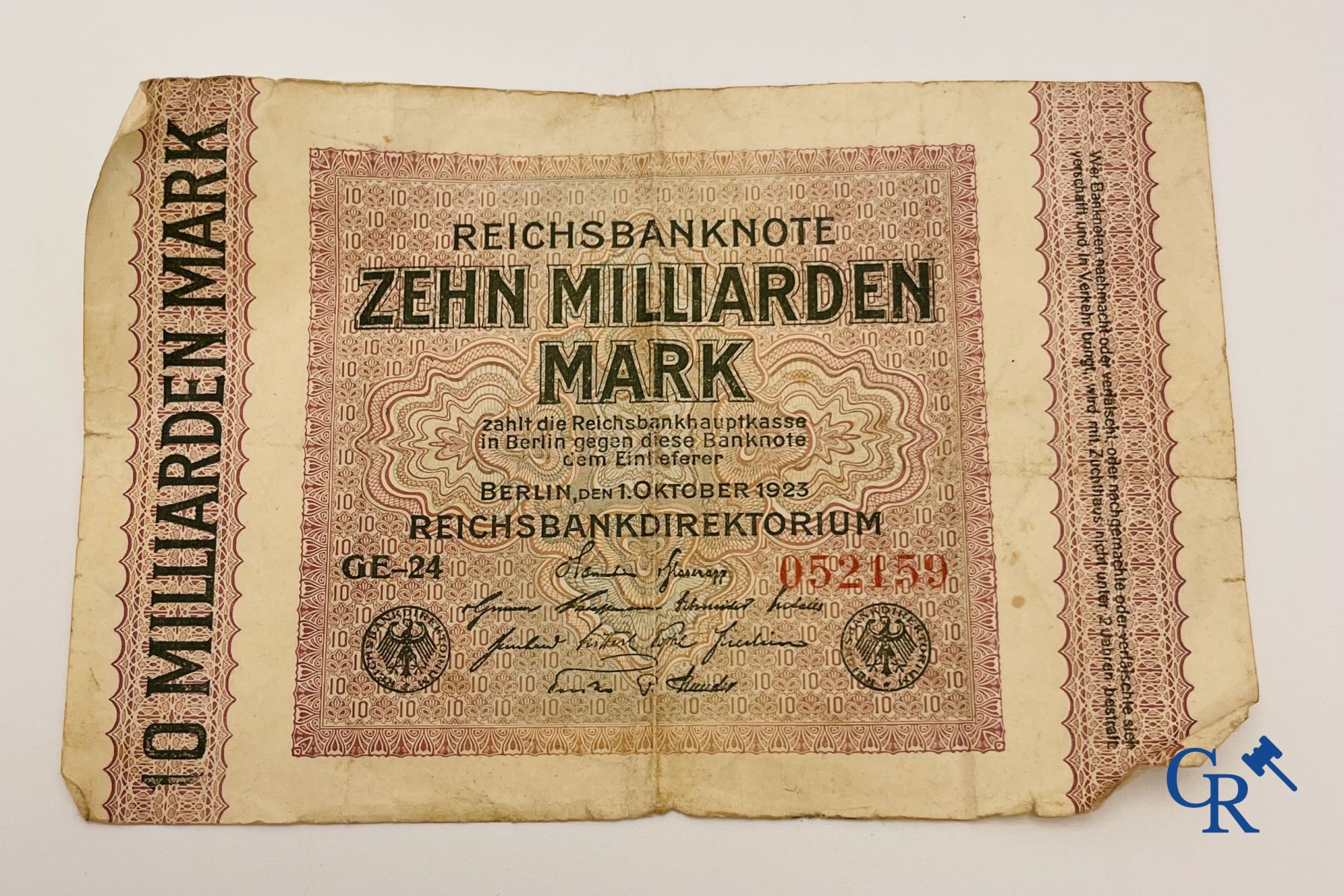 Coins: Large lot of German banknotes. - Image 6 of 7