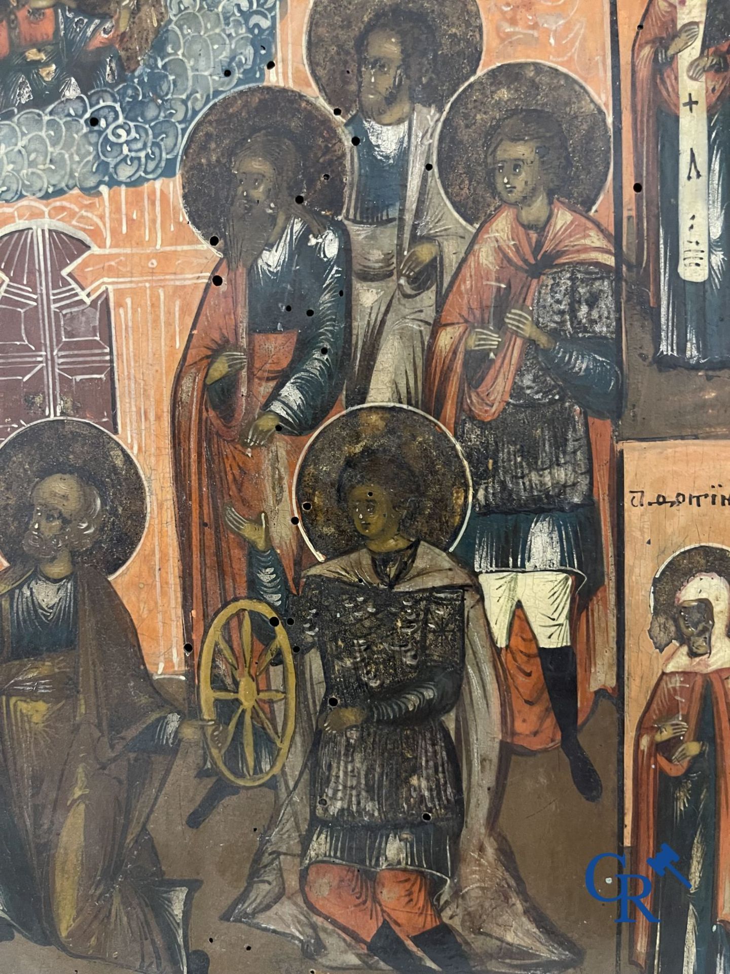 Icon: The nine martyrs of Cyzicus. 18th - 19th century. - Bild 10 aus 17