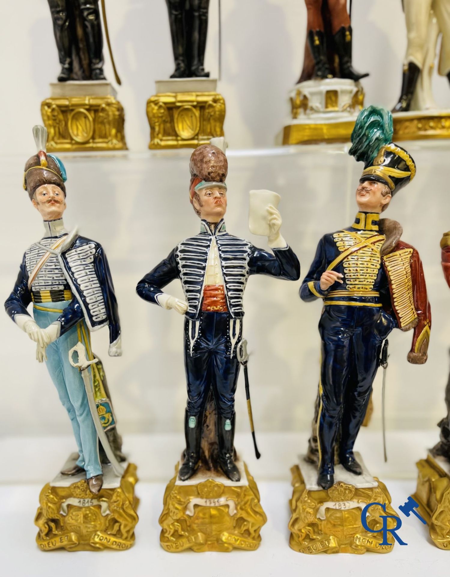European porcelain: Lot of 10 porcelain figures from the Napoleonic era. - Image 3 of 10