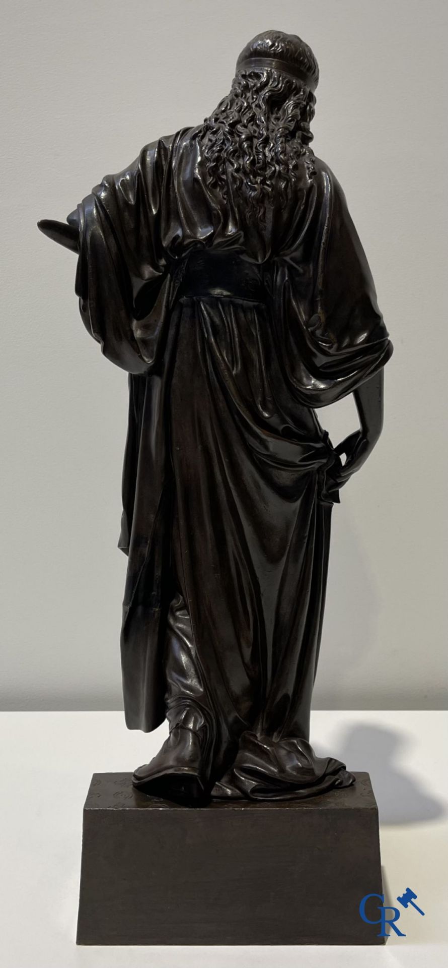 Henry Etienne Dumaige (1830-1888) Salomé, bronze statue with oriental representation. 19th century. - Image 7 of 11