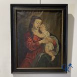 Painting: oil on canvas. Mary with child.