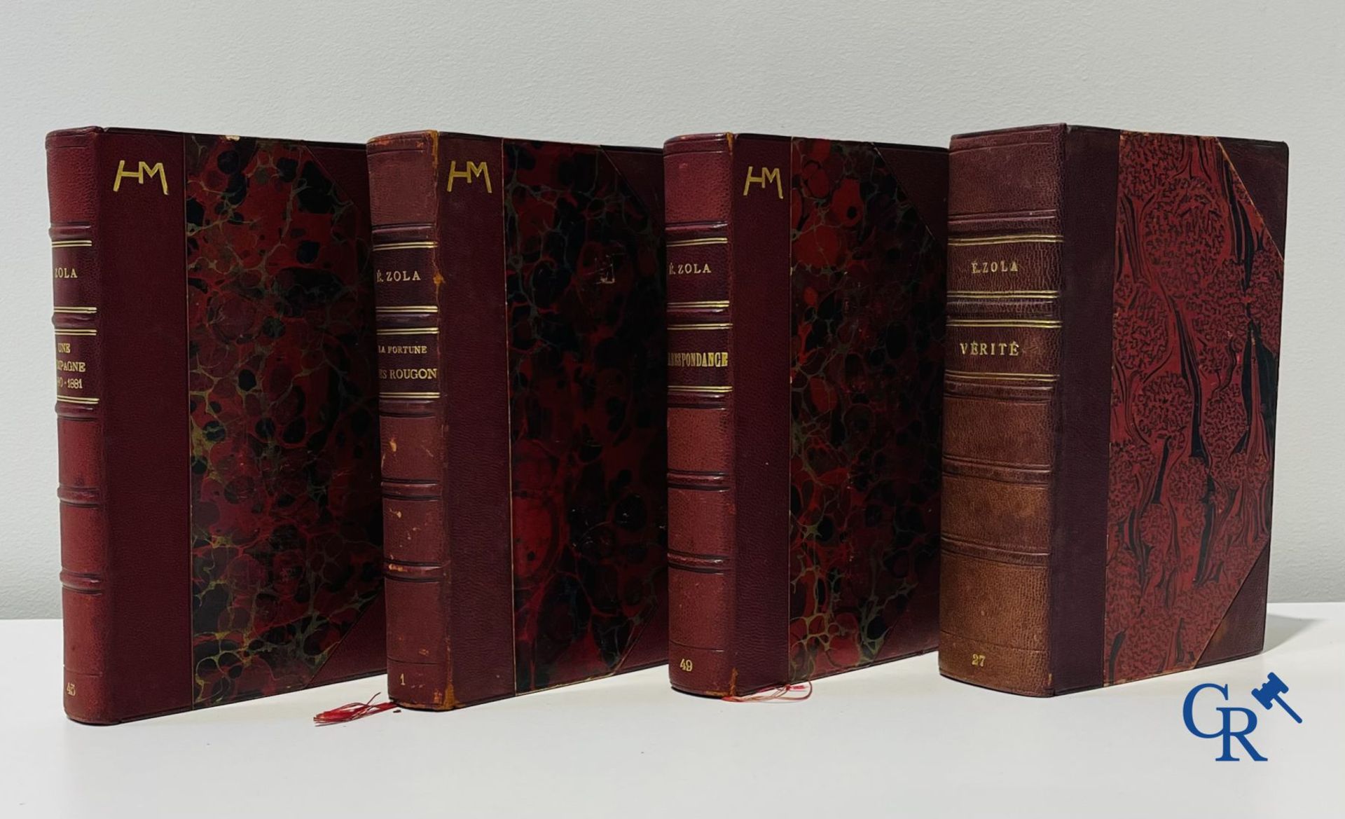 Books: Emile Zola, collection of works edition, Eugène Fasquelle. 47 volumes. - Image 2 of 11