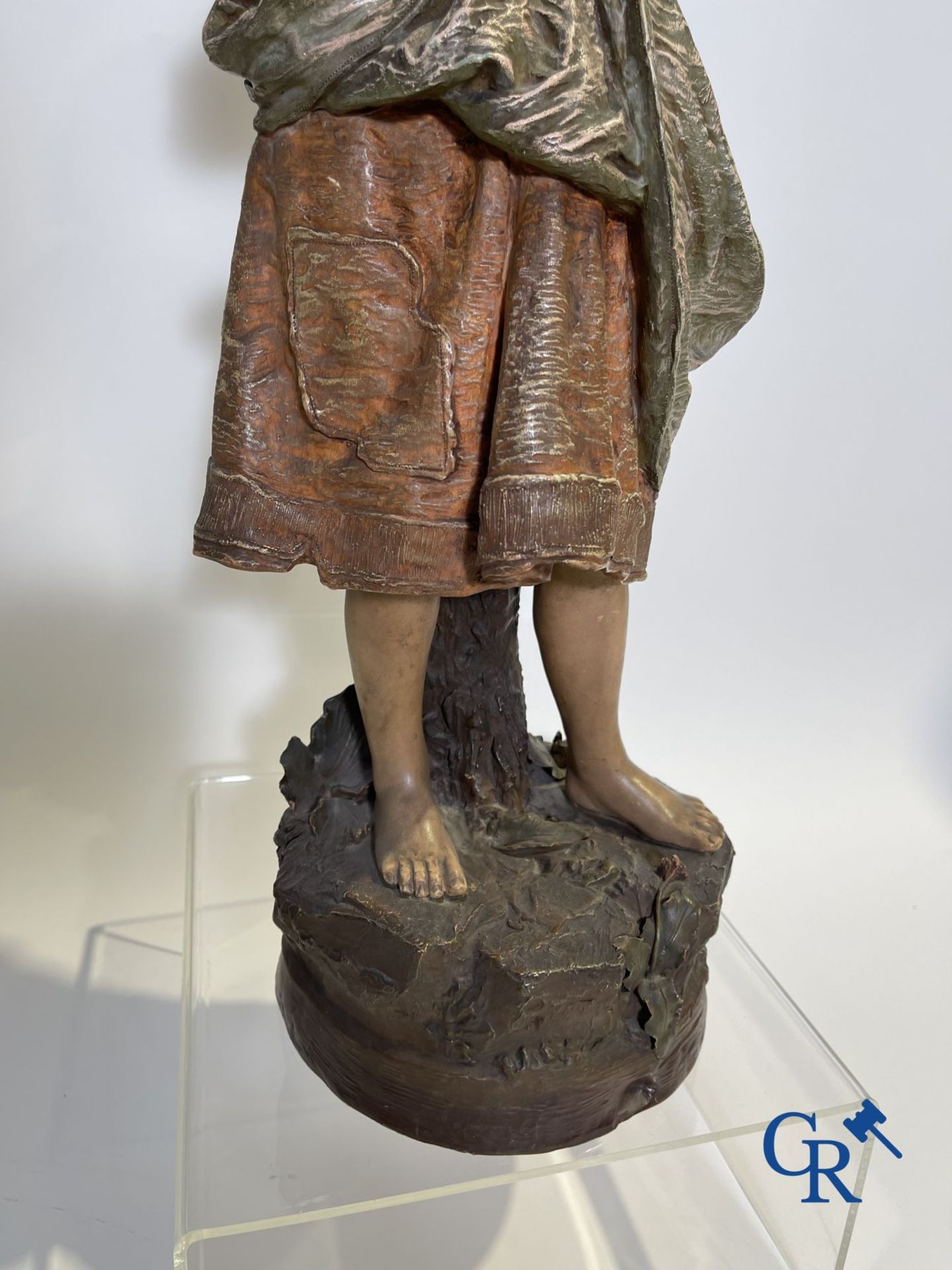 A terra cotta sculpture in the manner of Goldscheider. - Image 5 of 15