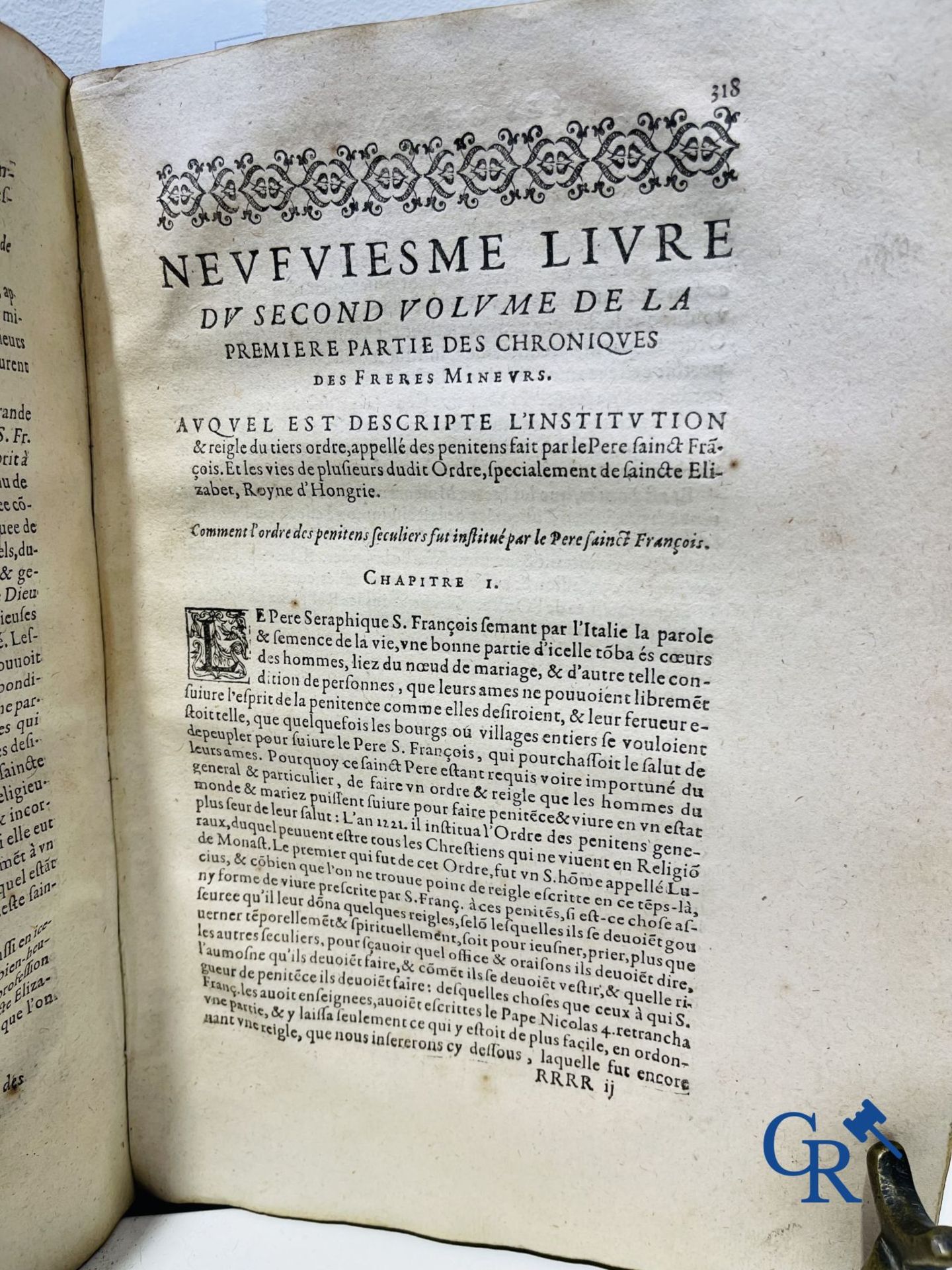 Early Printed Books: Marcos de Lisboa, Chronique et institution de l'ordre du Père S. François, Pari - Bild 17 aus 19