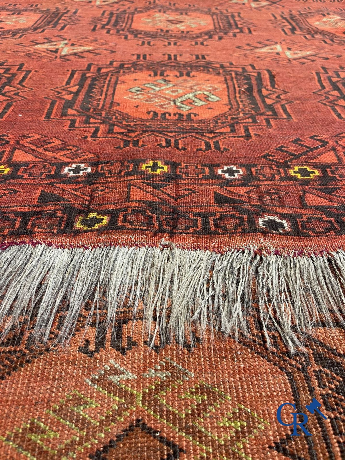 Oriental carpets: Large antique oriental carpet. - Image 6 of 6