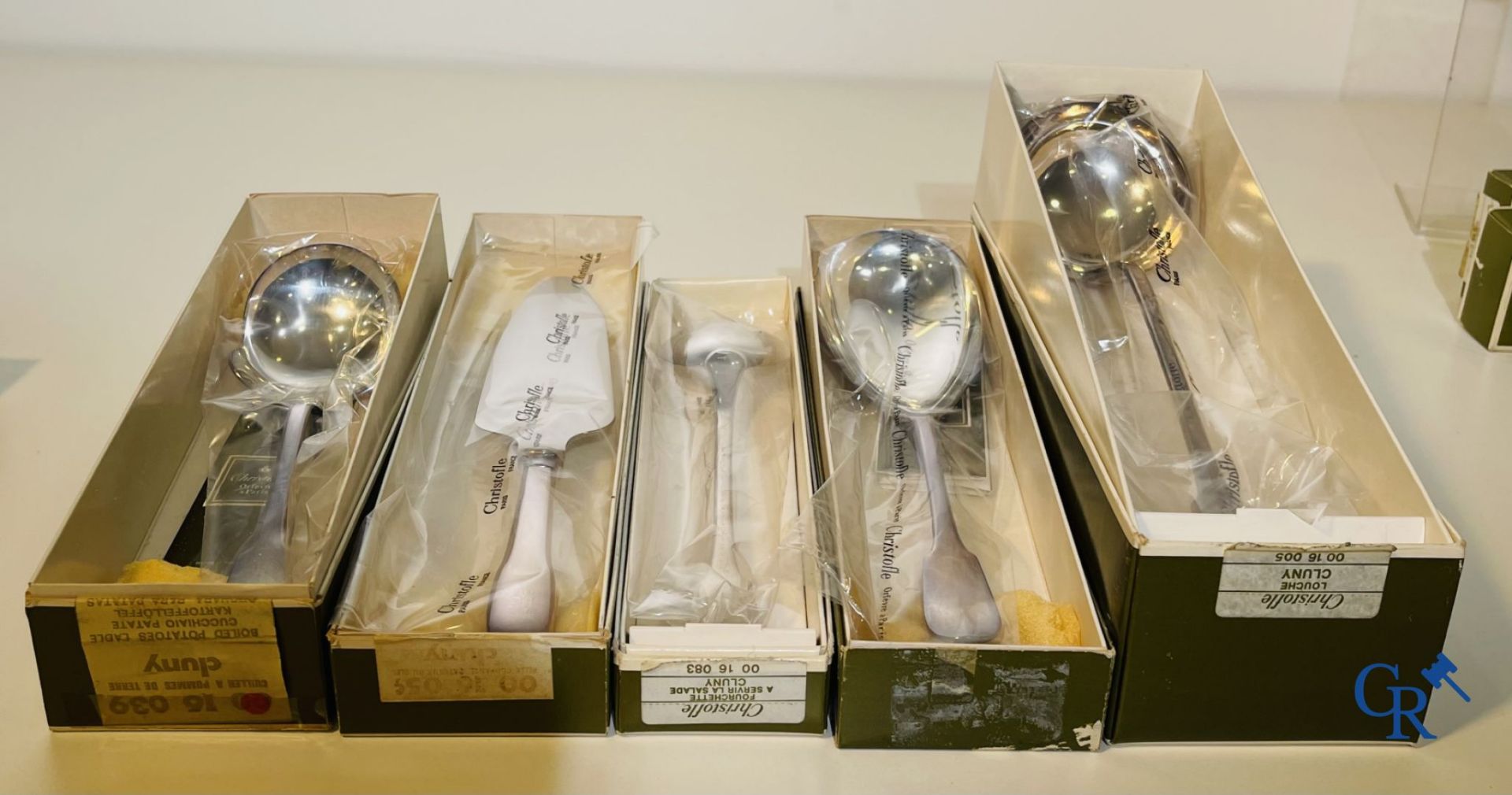 Christofle. 163-pieces silver-plated cutlery Christofle France model Cluny in the original unopened  - Image 6 of 13