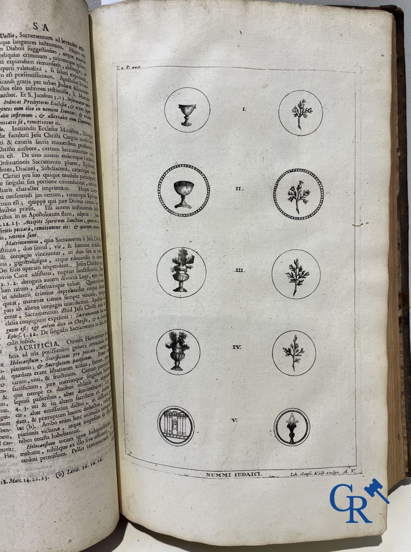 Early printed books: Calmet Augustino, Dictionarium cum figuris Antiquitates Judaicas repraesentanti - Bild 23 aus 29