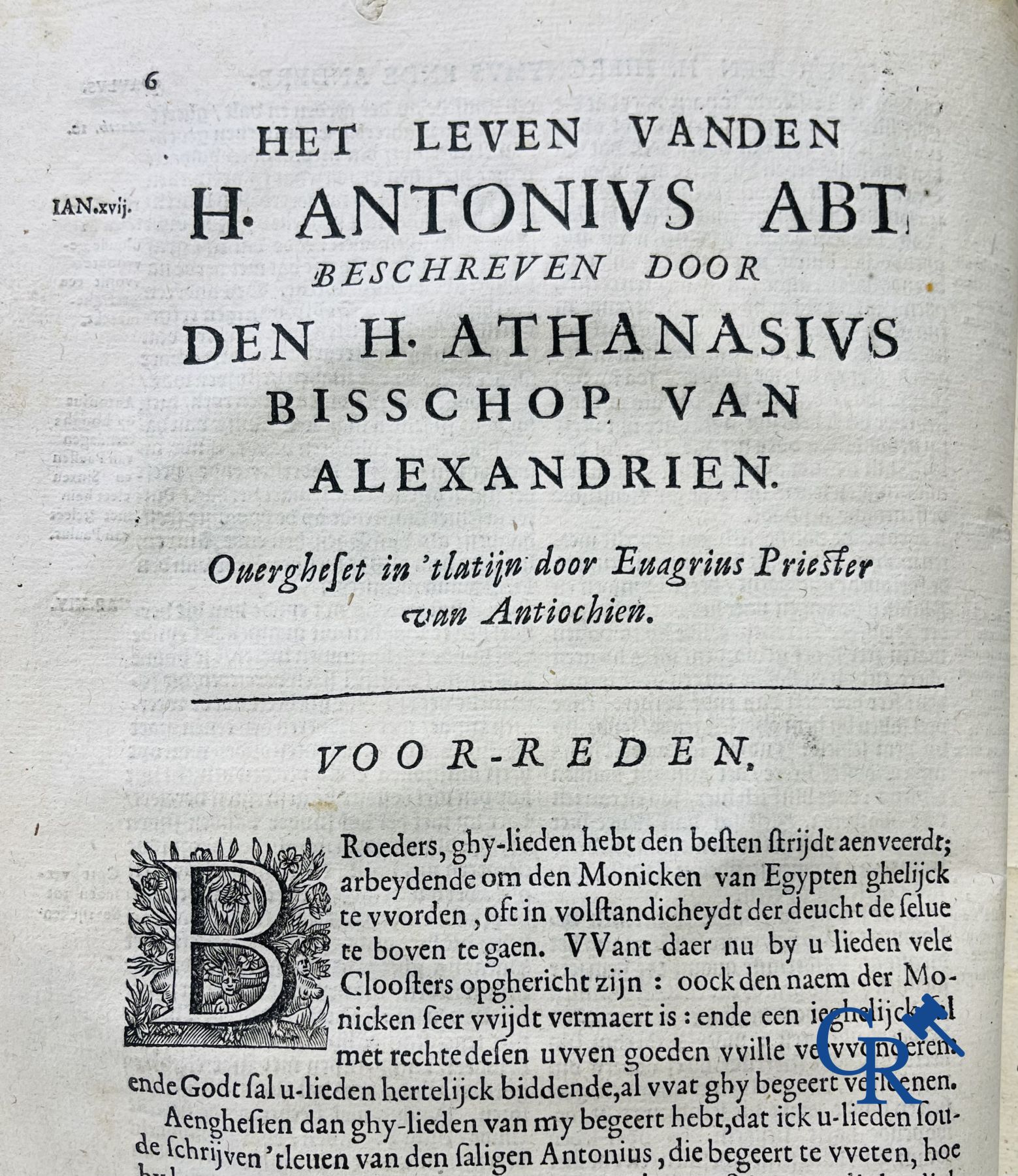 Early Printed Books: Rosweydus, Heribertus. Het Leven ende spreucken der Vaderen described by St. Je - Image 8 of 19