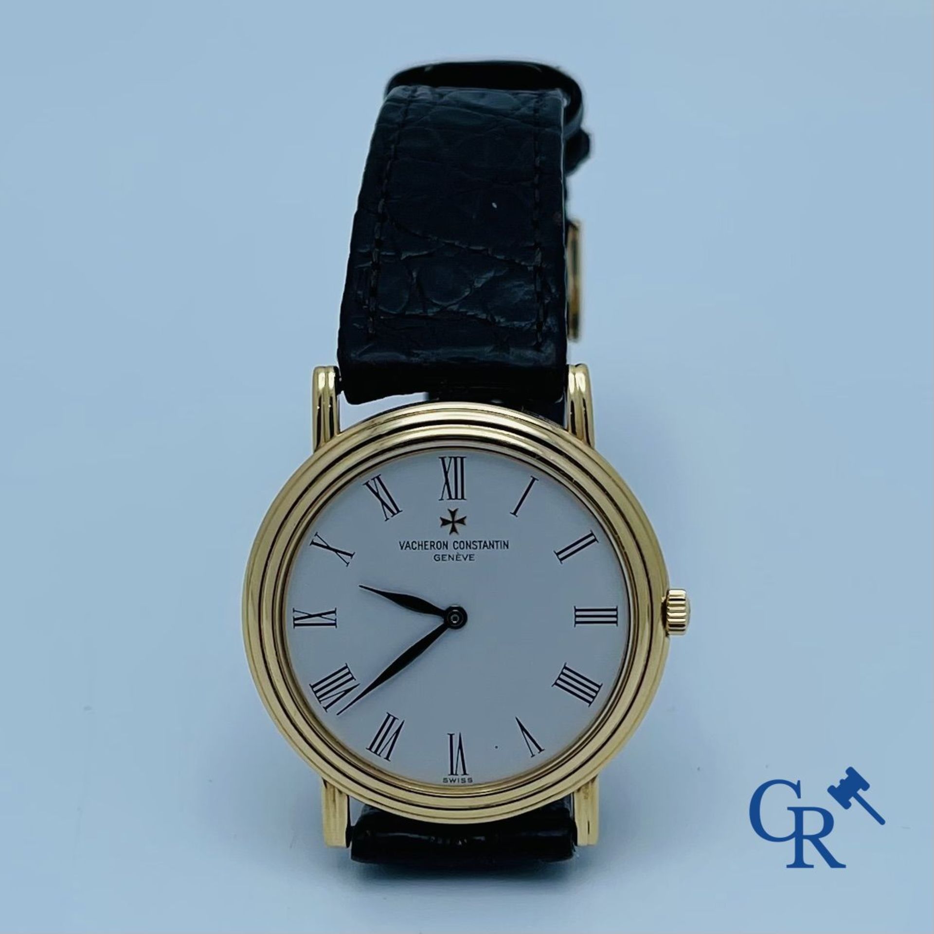 Vacheron Constantin Genève. A men's wristwatch in gold 18K (750°/00).