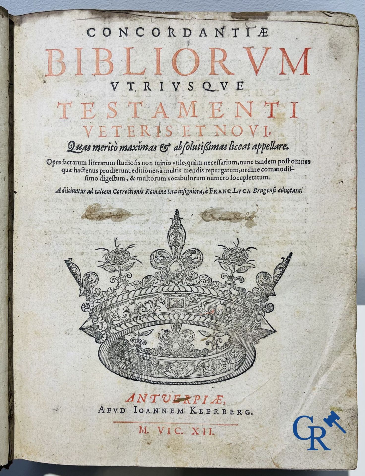 Early printed books: Cornelius Jansenius, Commentariorum, Petrus Zangrius Tiletanus 1572 and Concord - Image 3 of 7