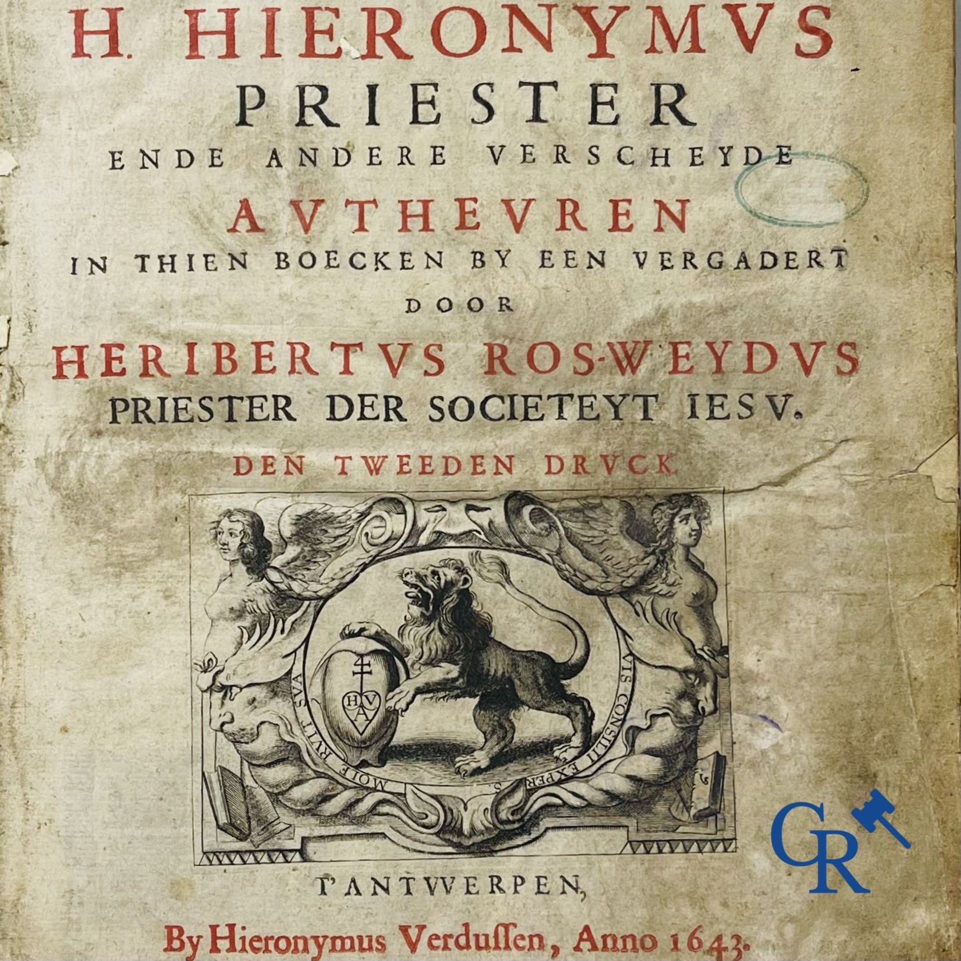 Early Printed Books: Rosweydus, Heribertus. Het Leven ende spreucken der Vaderen described by St. Je