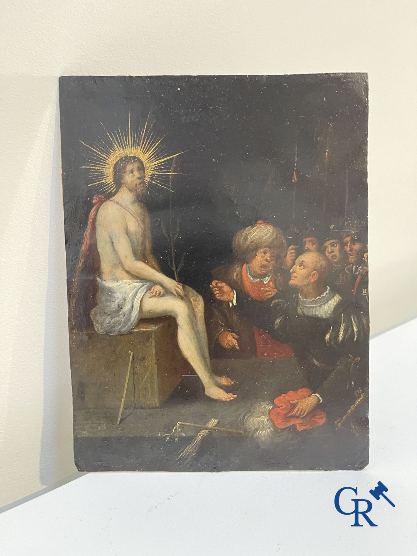 Painting: Antwerp, 16th century. The mockery of Christ. - Bild 11 aus 11