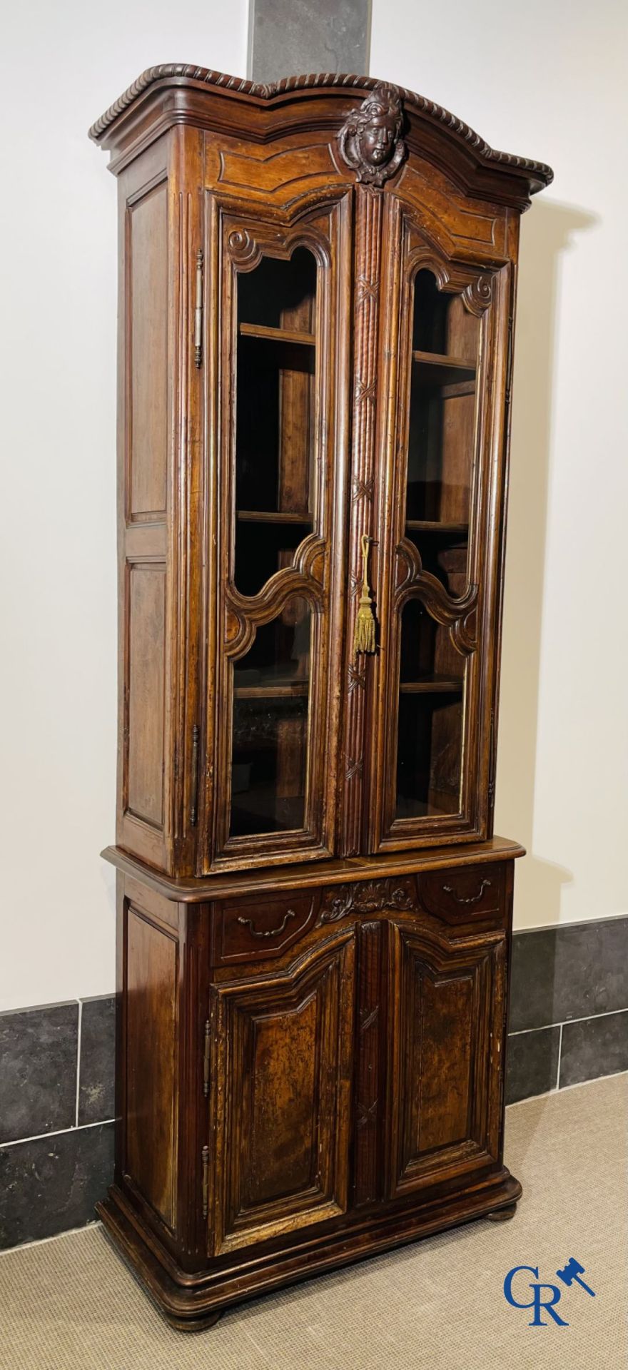 Deux corps furniture in fruit wood. 18th century. - Image 4 of 9