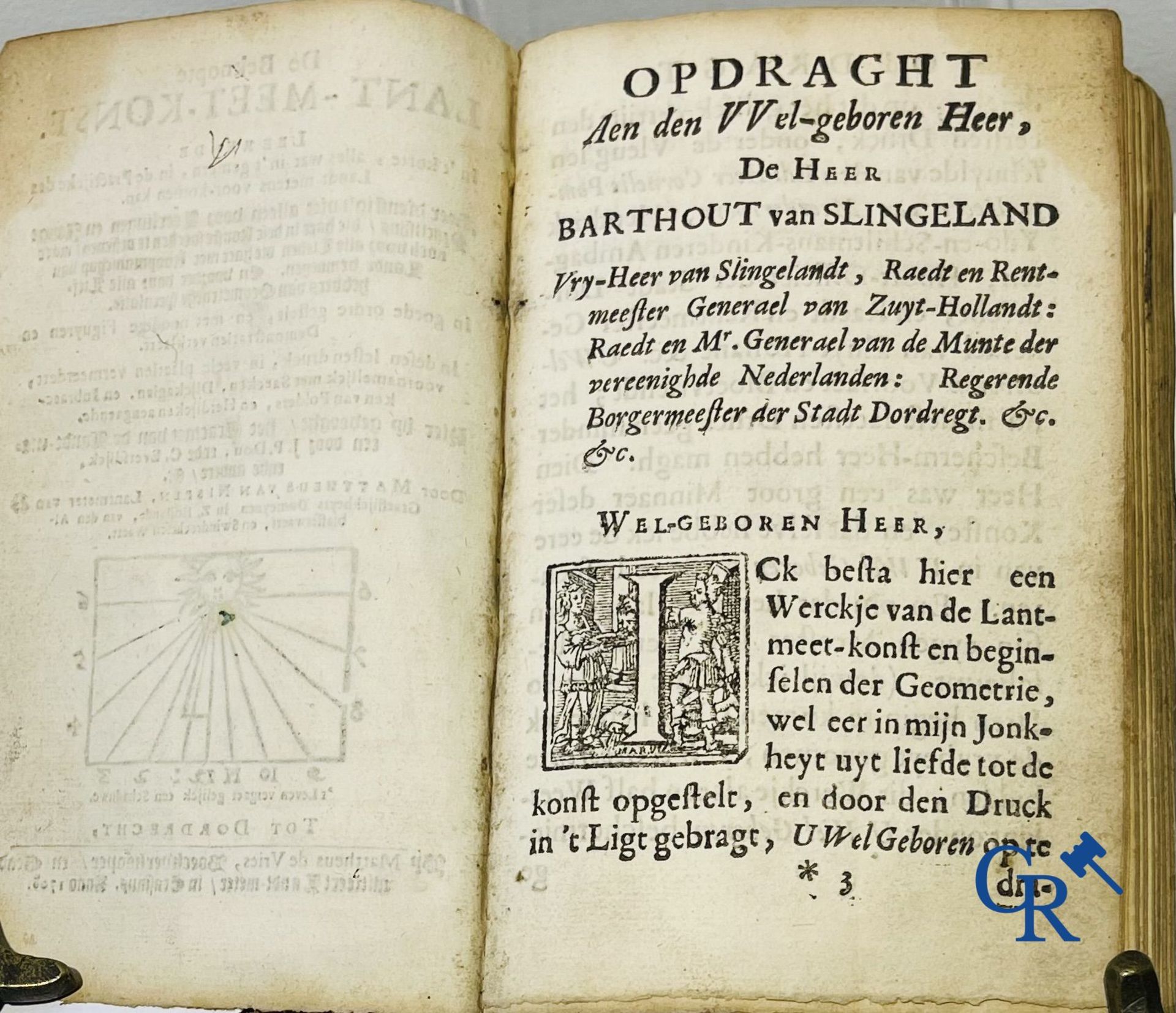 Early printed books: Mattheus Van Nispen. De Beknopte Lant-Meet-Konst. With Mattheus de Vries, in Do - Image 6 of 19