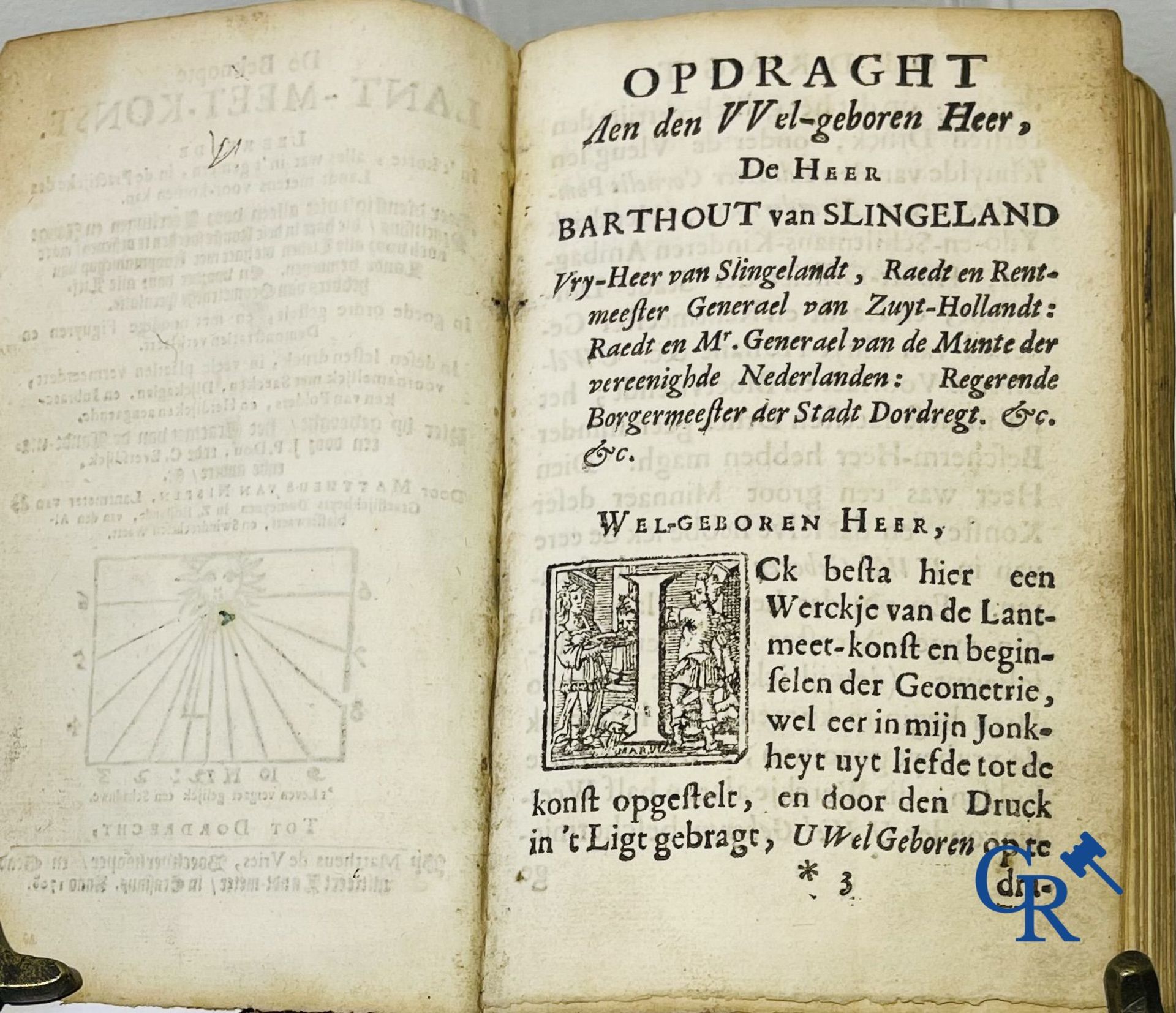 Early printed books: Mattheus Van Nispen. De Beknopte Lant-Meet-Konst. With Mattheus de Vries, in Do - Bild 6 aus 19