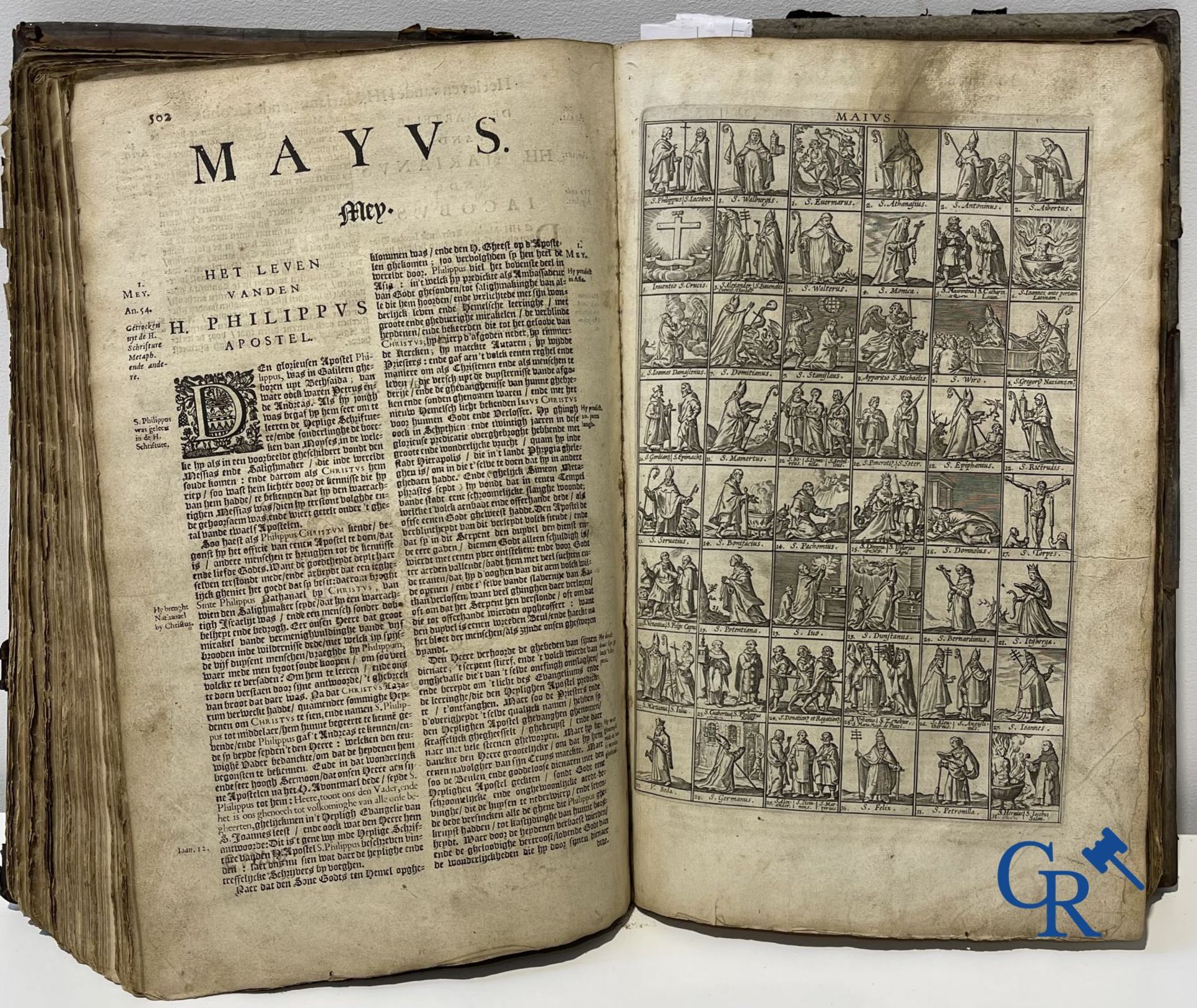 Early printed books: Pedro de Ribadeneira, Heribert Rosweyde, P. Andreas De Boeye. Antwerp 1665 and  - Bild 12 aus 17