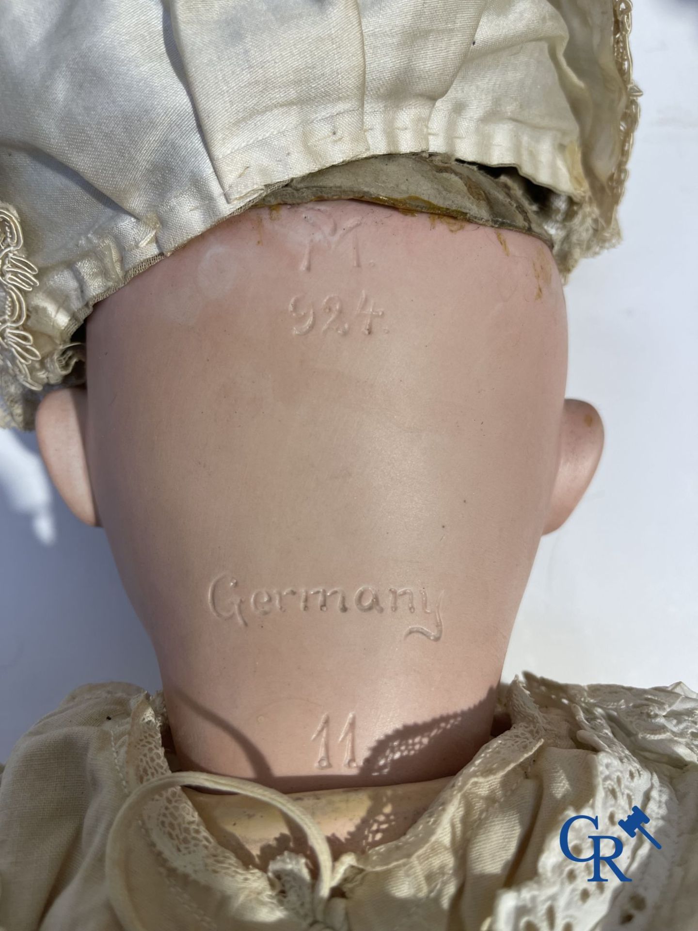 Toys: antique dolls: a lot of 3 antique dolls with porcelain head. - Image 7 of 9