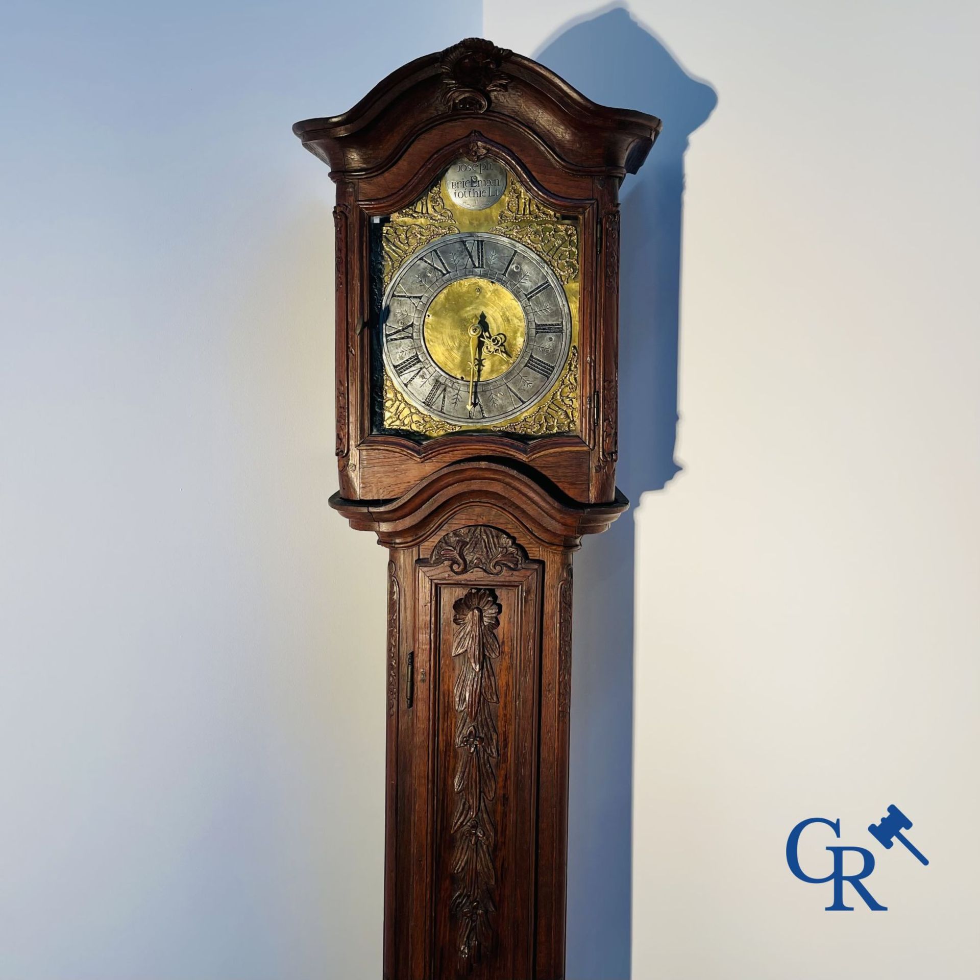 Standing clock in oak. 18th century. - Bild 2 aus 10