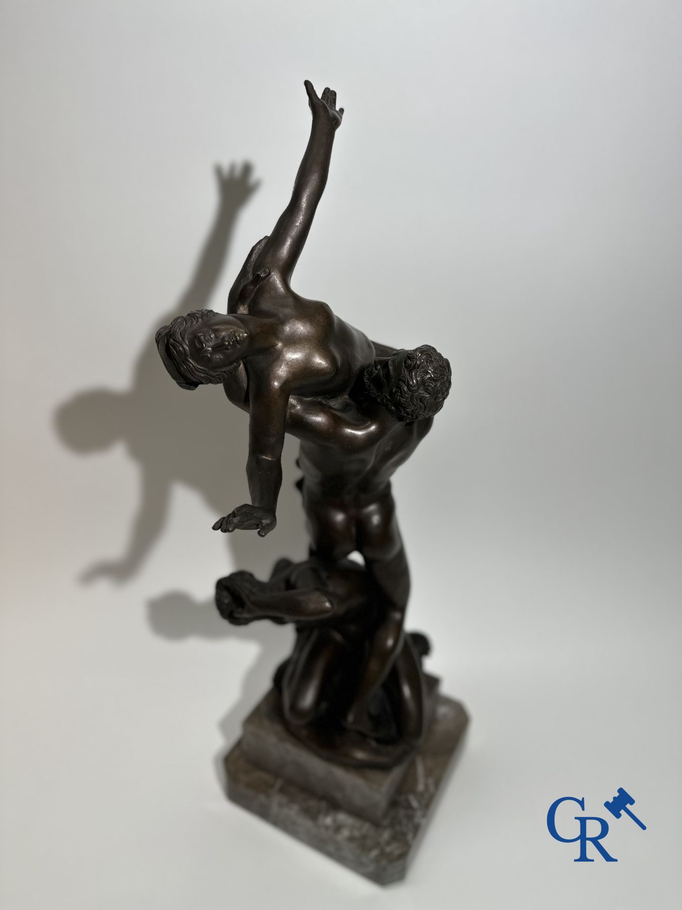 Bronze statue of the Abduction of the Sabine Women after Giambologna. 20th century. - Image 8 of 11