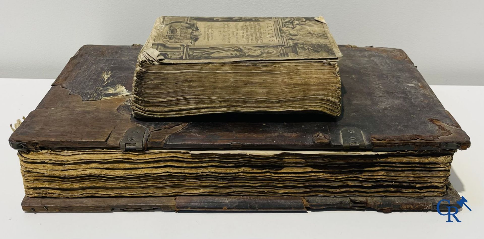 Early printed books: Pedro de Ribadeneira, Heribert Rosweyde, P. Andreas De Boeye. Antwerp 1665 and  - Bild 4 aus 17