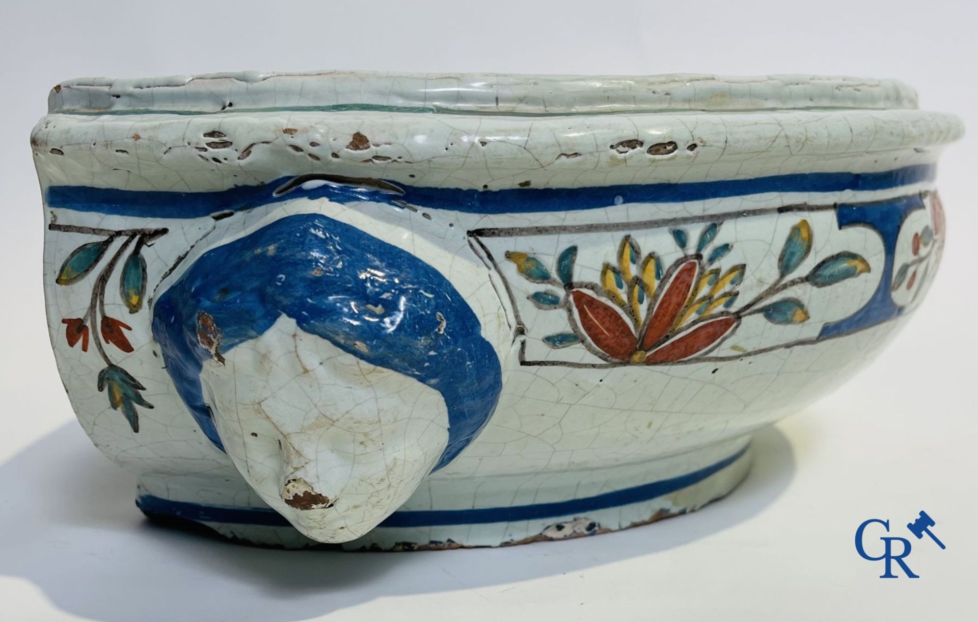 A part of a North French fountain and various pieces in faience and various antiques. - Image 2 of 22