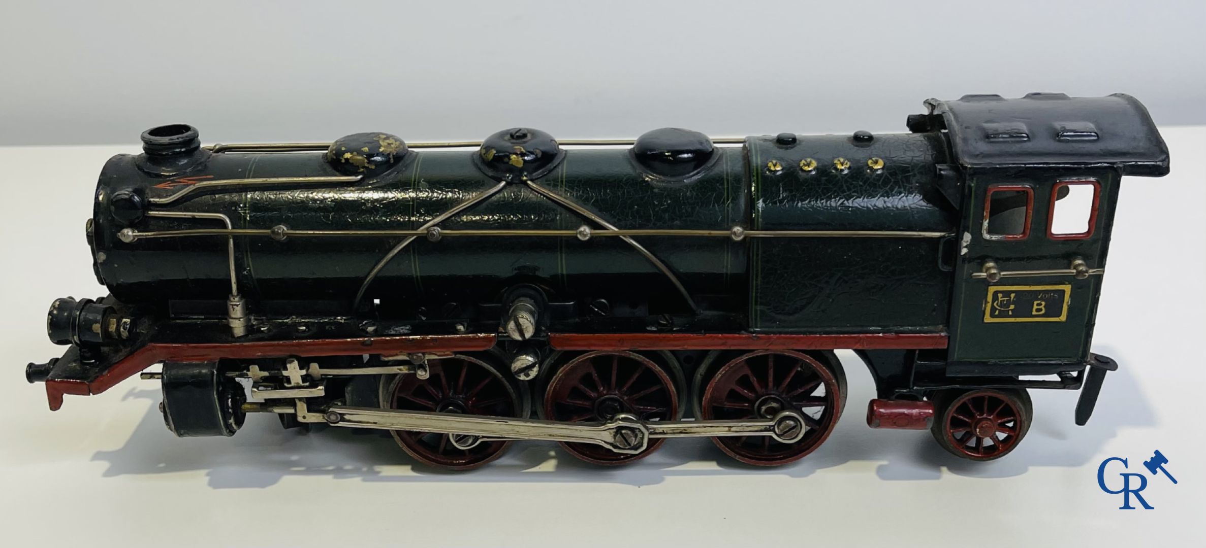 Old toys: Märklin, Locomotive with towing tender and dining car.
About 1930. - Image 9 of 32